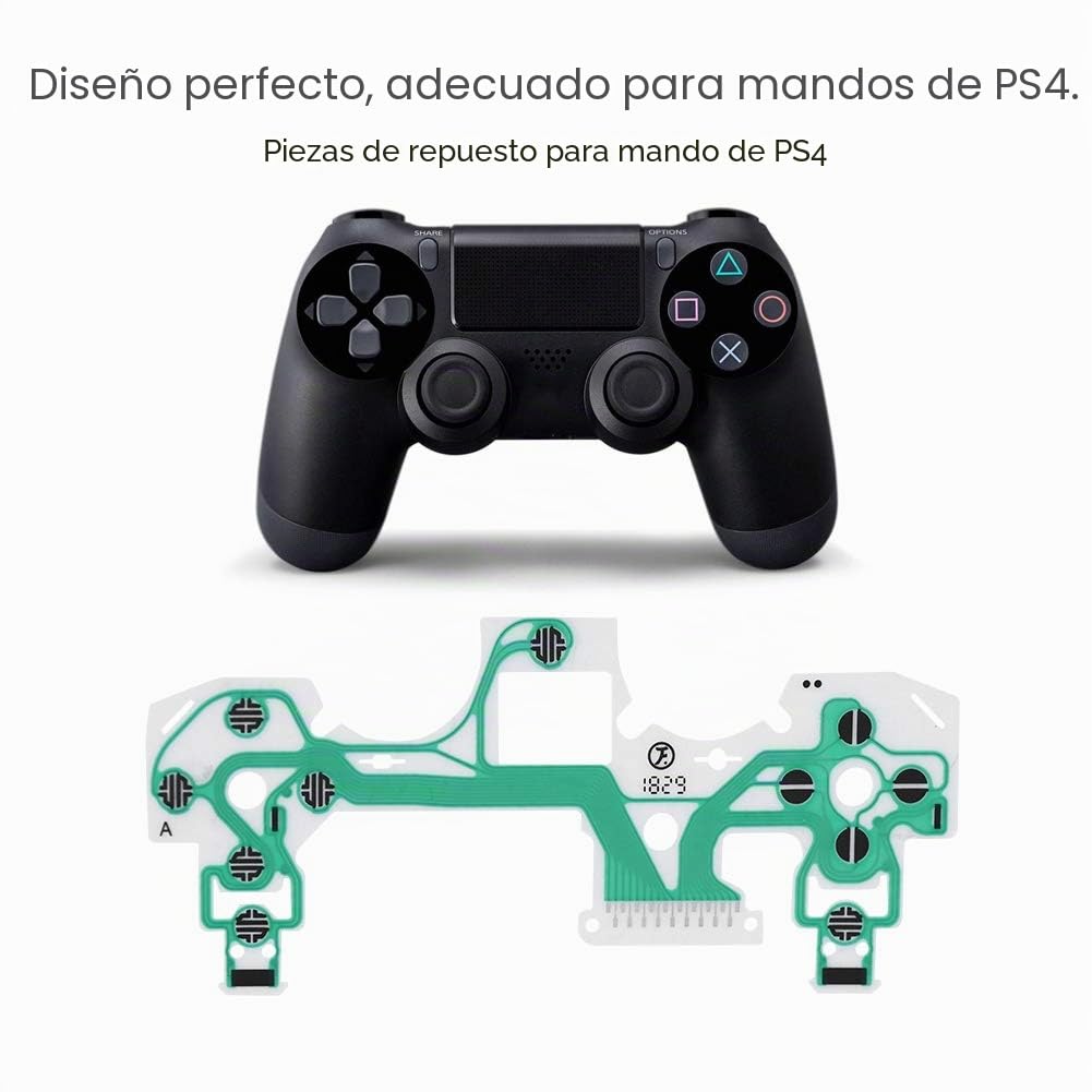 Tangxi - Película conductora para PS4, 10 Piezas de Repuesto para reparación de película conductora para PS4, Controlador de Teclado Pieza de Repuesto para mandos PS4