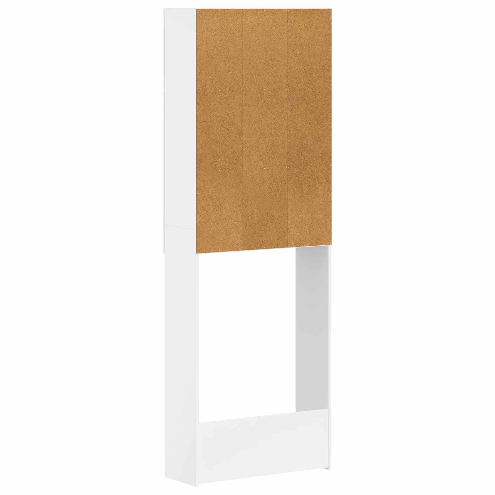 Armadietto WC Breda, bianco lucido, 66 x 25,5 x 190 cm