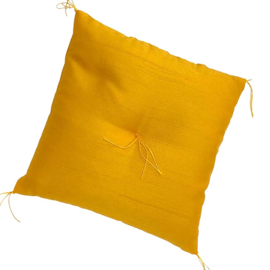 Amazon.co.jp: ミニ座布団 無地 【黄, L】（水晶 幸運 風水 SDGs