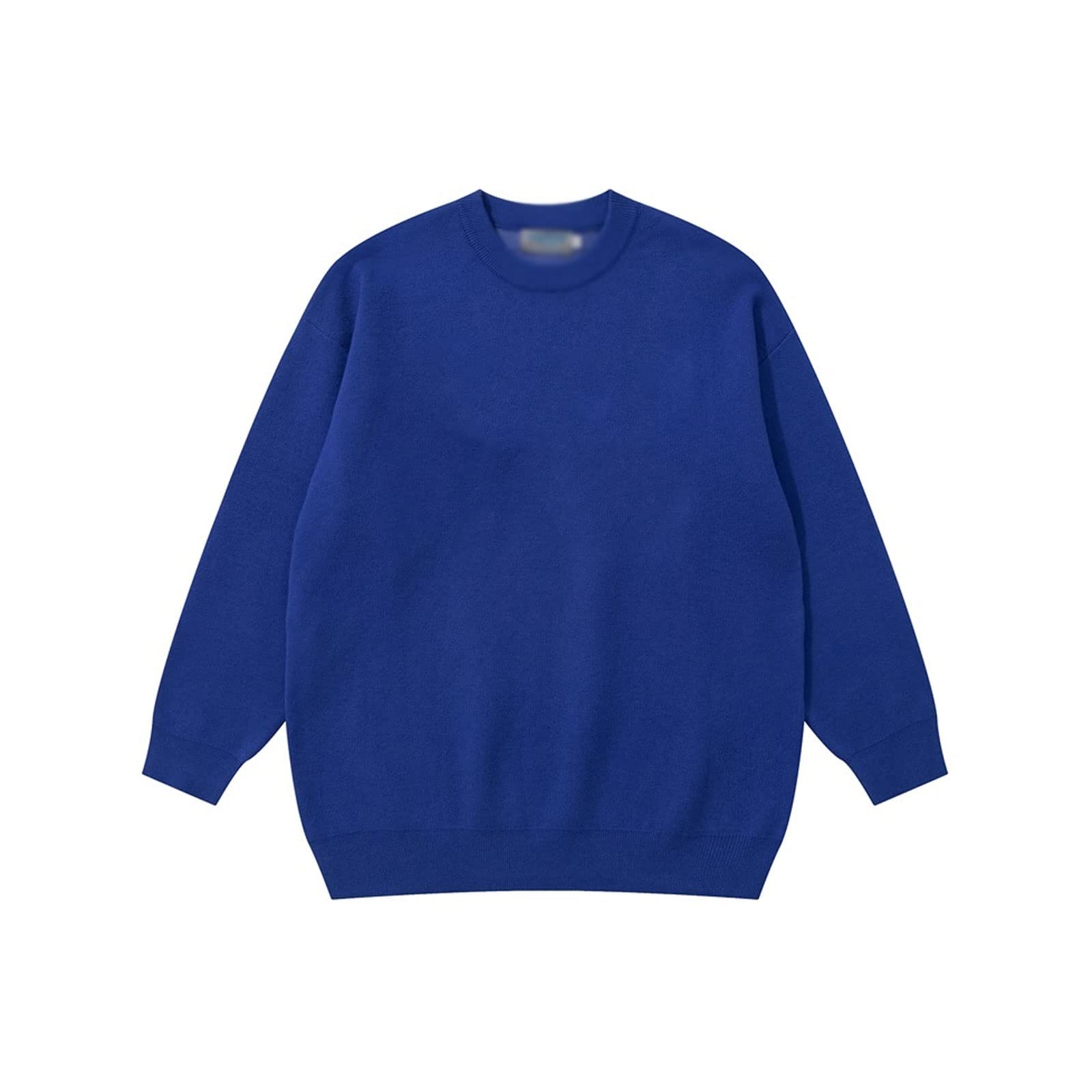 IWOYXYIWOYXY Pullover Sweaters for Men Hip Hop and Letter Print Pullover Sweaters Men and Women Oversized Retro Knitted Clothes (Color : Hortel�, Size : XL)