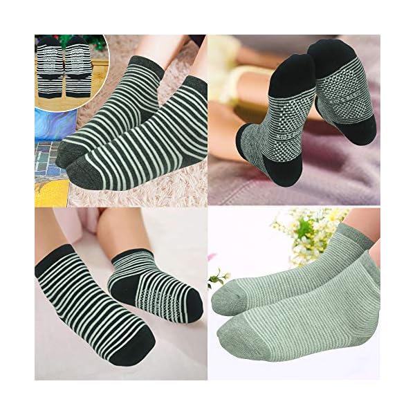 Baby Jungen Mädchen Anti-Rutsch-Socken – 12 Paar Baumwolle Niedlich Trainieren Slipper Grip Kleinkind Kinder Lustige… – Bild 3