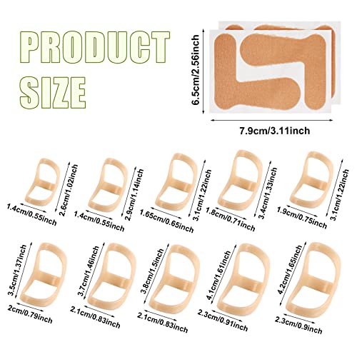 10pcs Oval Finger Splint with 2 Thumb Valgus Corrector, Trigger Finger Splint Finger Stabilizer Brace for Middle Pinky Thumb or Ring Finger (10 Sizes) - Image 3