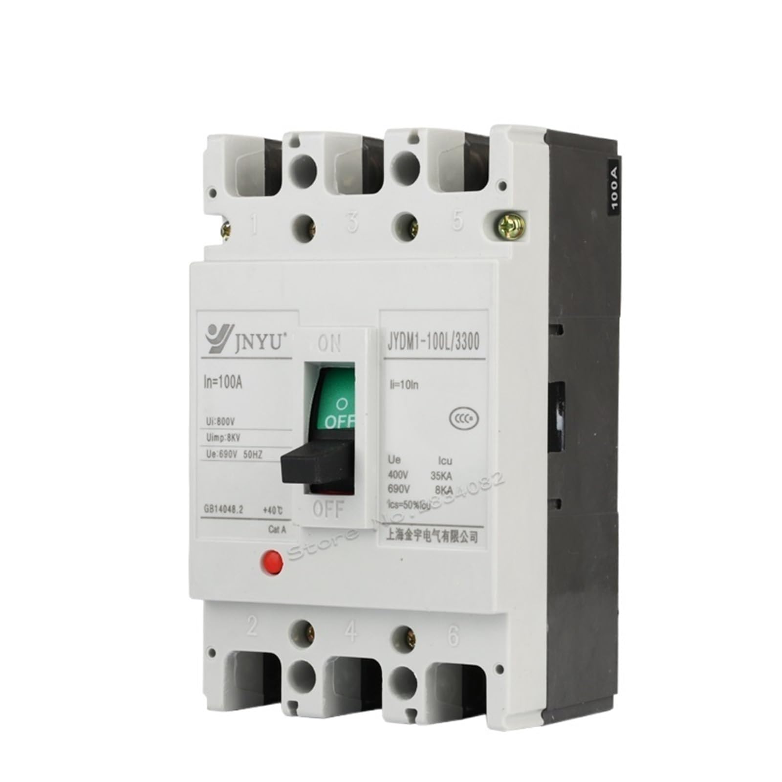 Disjoncteur protection MCCB JYDM1-100L boîtier moulé 3 pôles 50hz
