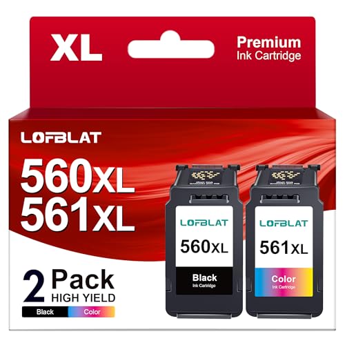 Encre Canon 560 561 compatible LOFBLAT, finis les textes flous sur Pixma TS7450