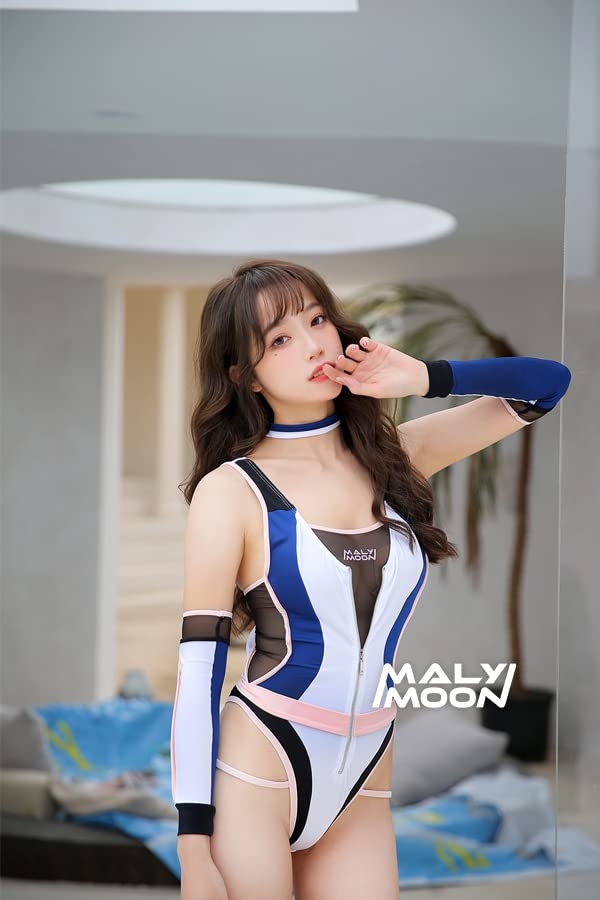 Amazon.co.jp: [Malymoon] 競泳水着 水着 競泳 スク水 レースクイーン