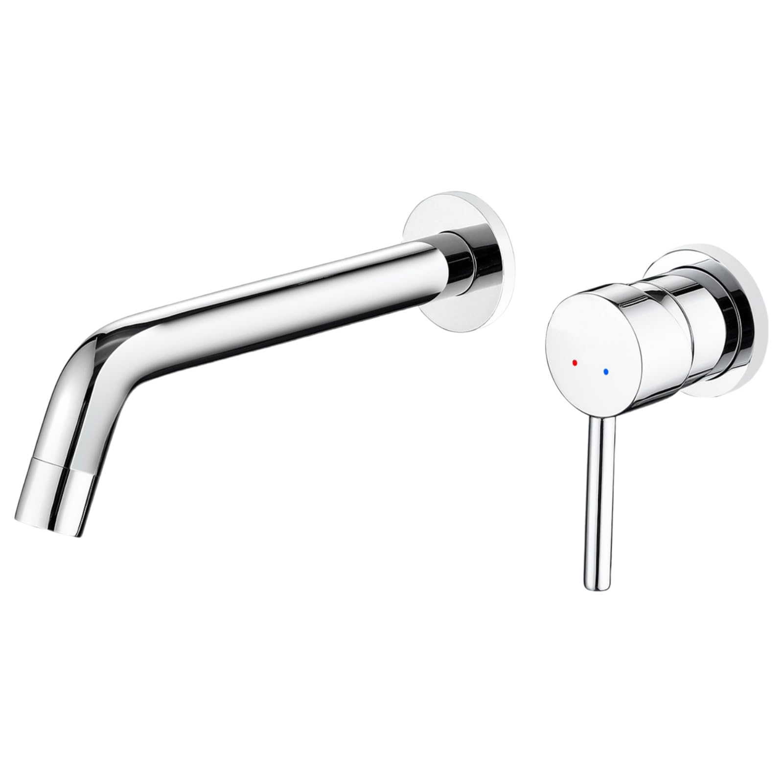 ZYCHSJXA Hot and Cold Water Control Washbasin Bathroom Embedded Basin Concealed Faucet (Silver)