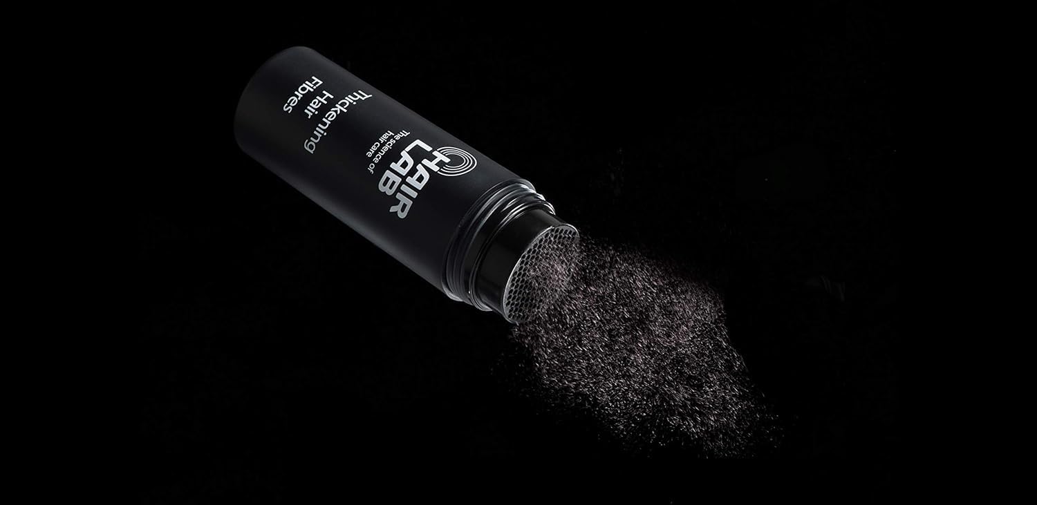 HairLab 100% Organic Hair-Thickening Keratin Fibres for Concealing Hair Loss and Thinning Hair - 15g Grey - Image 3
