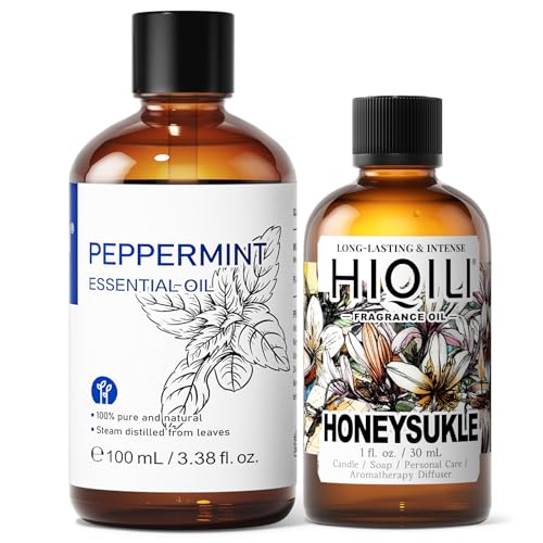 Aceite Esencial HIQILI 100ML Menta y 30ML Honeysuckle