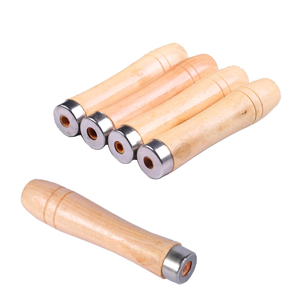 10 Manici In Legno Per Lime E Raspe - Lunghezza 90mm, Foro 4mm, Per Fai Da Te E Lavorazione Legno - Foto 9