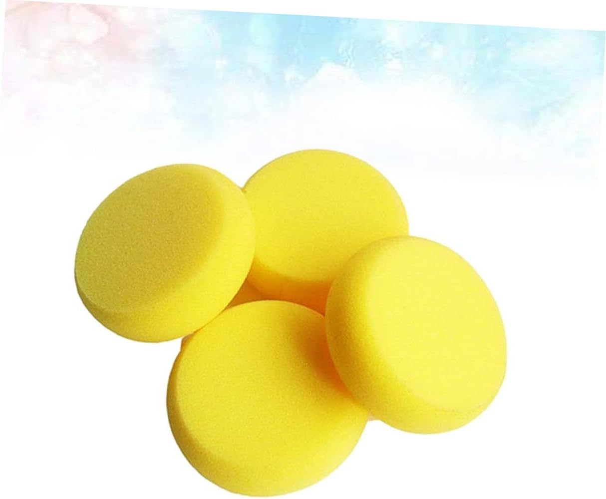 20pcs Round Sponge Brush Set for Boys and Girls Yellow Sponge Painting Tools Stippler Set