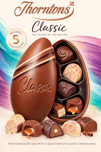Thorntons Classic Milk Chocolate Egg 150G Perfect For Easter Egg Hunt School Offices Favourites Easter Gifts for Kids Adults Men & Women