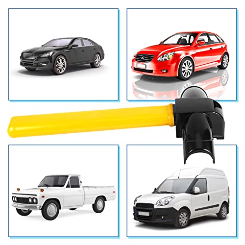 Trava de volante, universal anti-roubo em forma de T, trava de volante giratória de alta segurança c