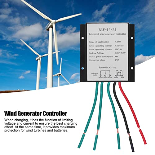 Miniatura 4 de Aerogenerador Controlador Dc12-24v 400w Regulador Carga Batería Impermeable Ip67 Con Protección