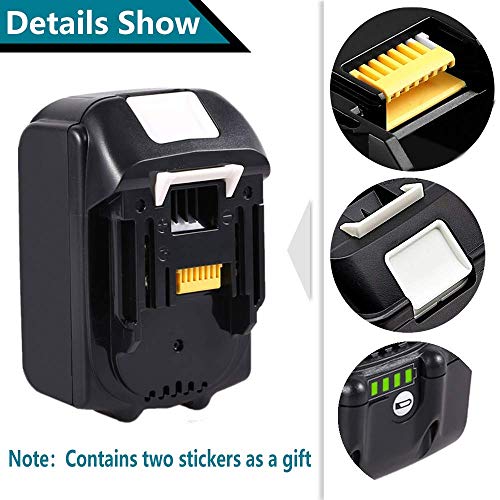 image for Geelink 2 Pack 18V BL1860B LXT Lithium-Ion Replacement Battery for Mak