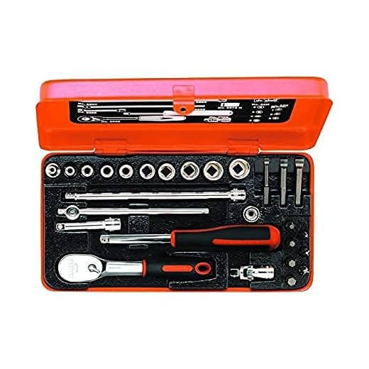 Bahco 6722M BH6722M Steckschlüssel-Satz 1/4" 27-teilig im Metallkoffer