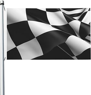 Flag 3x5 ft Double Sided Banner Decoration 200D Heavy Outdoor Flag Formula Checkered Flags Pattern Flag Welcome Yard Flags with 2 Grommets Decorations Yard Flag for Outside Holiday Wedding