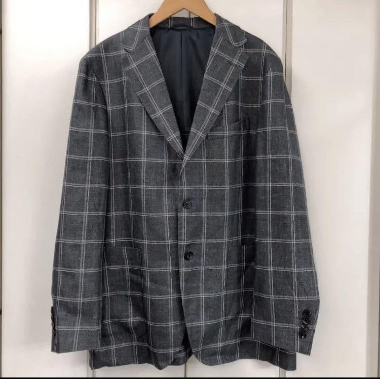 美品 Papas+ ANGELICO リネン テーラード ジャケット(L)｜ジャケット 