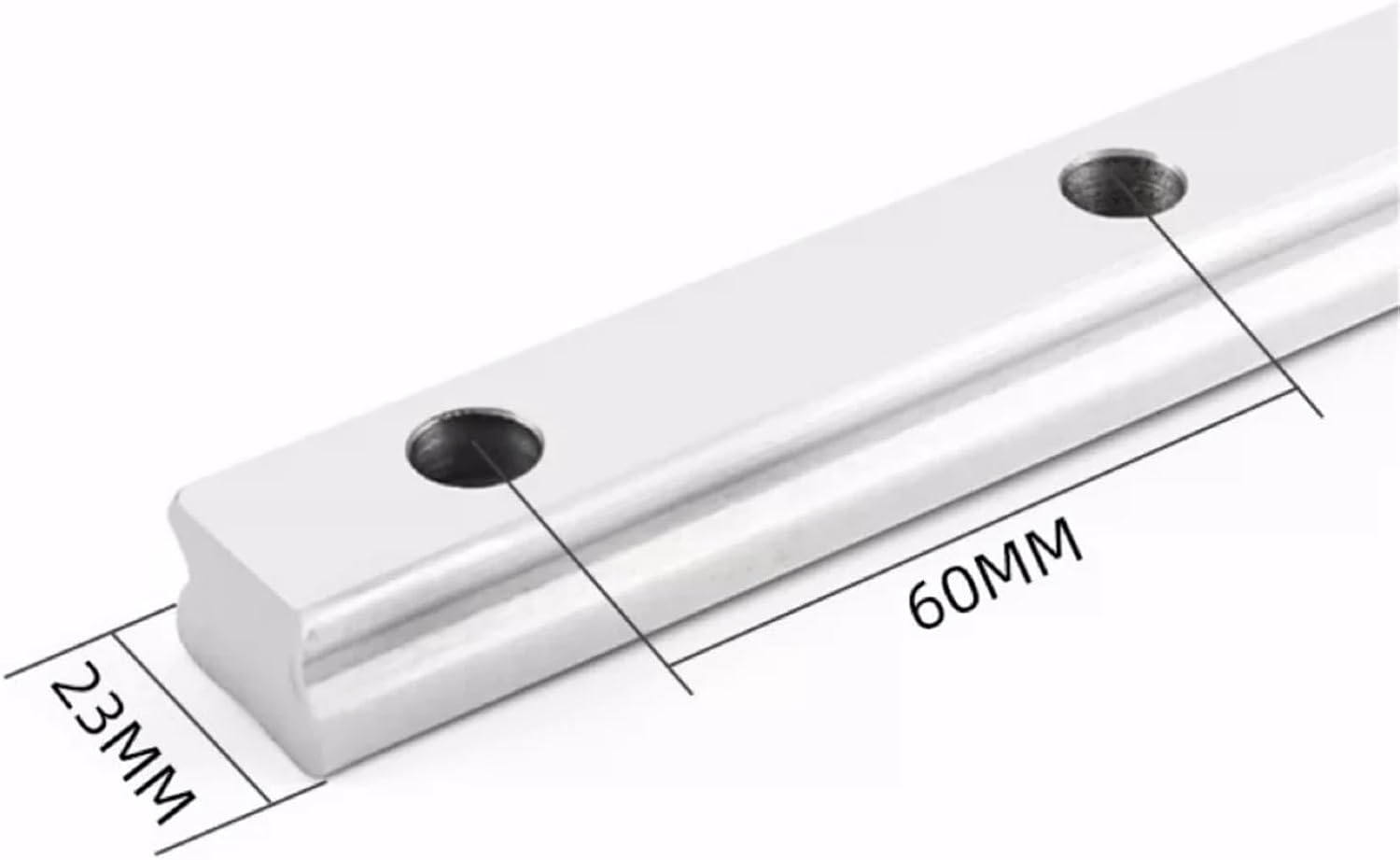 HGR25 CNC Square Guide Linear Rail 2PCS Any Length + 4PCS HGH25CA / HGW25CC Slide Block Carriage for CNC Router Engraving