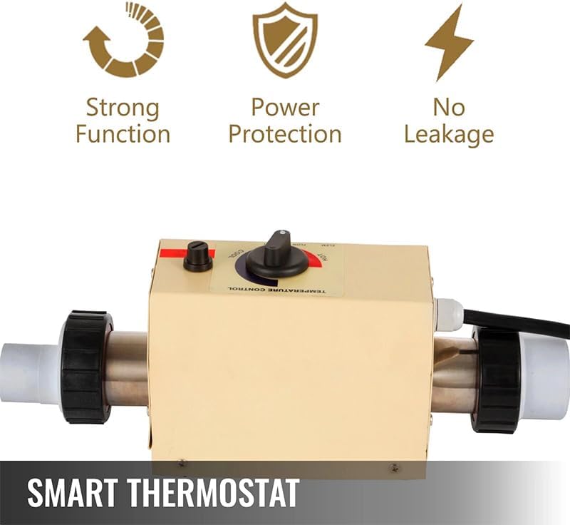 Pool Hot Tub Heater 3KW Electric Water Heater Thermostat for Swimming Pool Bathtub SPA Bath for Massage Hot Tub(3000W)