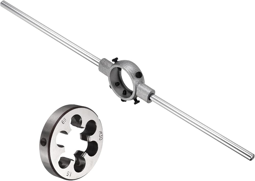 M30 x 1.5 HSS Round Die with Matching Wrench Non-Adjustable — 사진 1