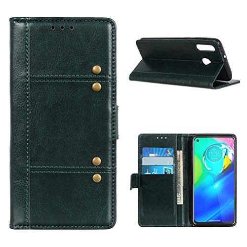 UKDANDANWEI Capa para Moto G Power, capa flip elegante de couro PU com compartimentos para cartões,