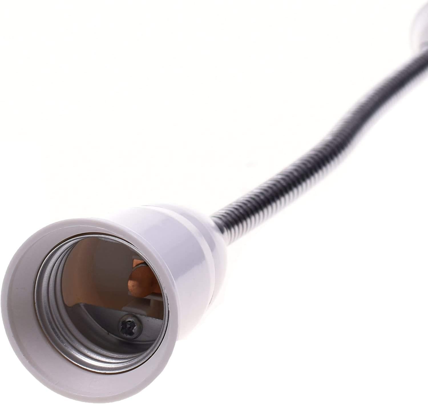 BLUECELL 12inches E27 to E27 LED Light Bulb Lamp Holder Flexible Gooseneck Extension Adaptor Screw Socket Extender