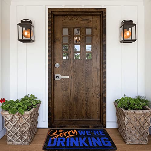 Tapis de chaussures COTECI Sorry We'Re Drinking avec message original