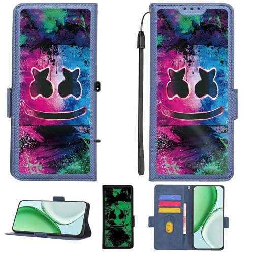 Aroepurt Case Compatible for Vodafone Mobiwire Smart E11 Phone Case Flip Cover [with Tempered Glass Screen Protector][RFID Blocking][Luminous Effect] LPT-BQ