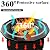 Larrik Surround Tabletop Use for Solo Stove Bonfire Ranger 2.0 and Mesa, Accessories for Solo Stove, Fire Pit Surround Table Adjustable with UV-Resistant Outdoor Fabric, Thick Metal Black
