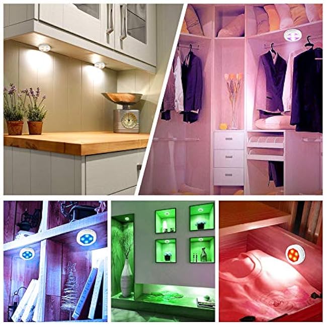 Halloween Lights - RGB Color Changing, Remote Controlled, Battery Operated, Dimmable, Timing, Wireless Jack-O-Lantern Lights (3 Packs)