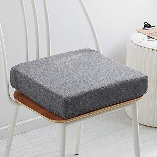 Yuly Coussin de Chaise épais rembourré en Mousse à mémoire de Forme, Amovible, antidérapant, Confortable pour chaise/canapé/fauteuil-40x40x8cm