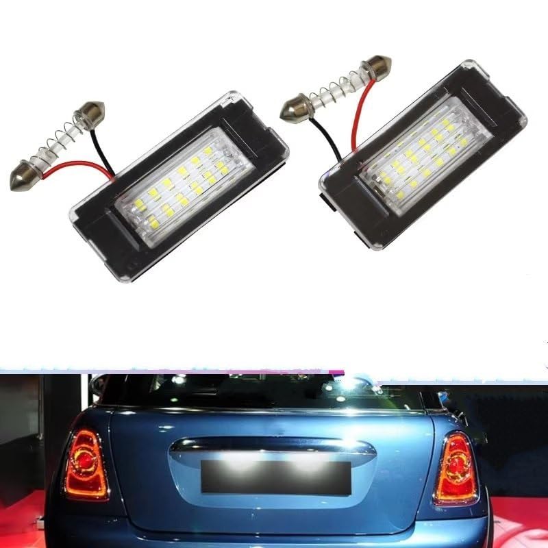 Luz de matrícula para evitar multas en Mini Cooper R56 lámpara trasera de recambio 51132756227 2