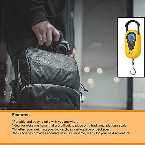 American Weigh Scales AMW-SR-20 Yellow Digital HanGinG Scale, 44lb by 0.02 LB