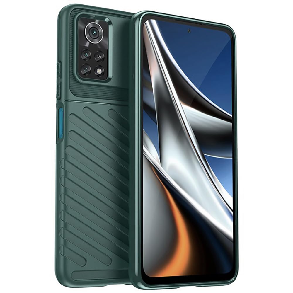Amazon Brand- Solimo Basic Case for Poco X4 Pro 5G (Carbon Fiber_Green) (B0CGZTV43G) Amazon Price History, Amazon Price Tracker