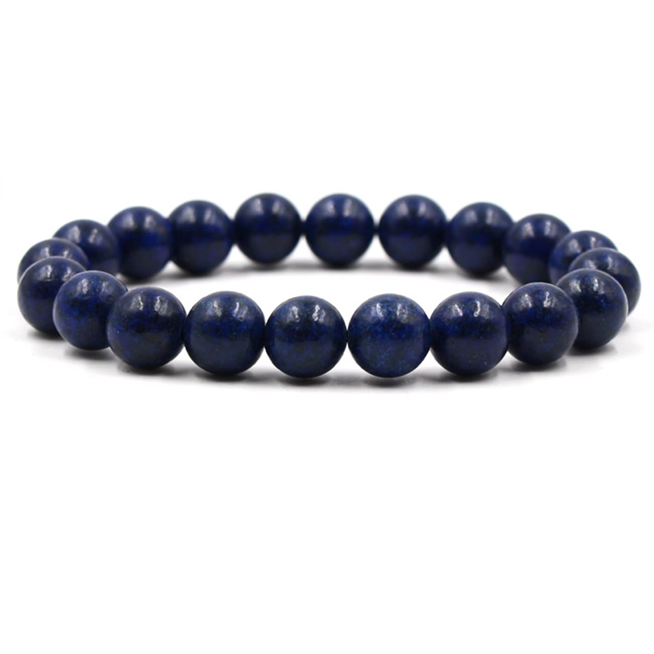 Schmuckarmband 10 mm Naturstein für Sie und Ihn, Surferarmband Pärchen, Geschenk für Damen und Herren – 19 cm Haushaltsarmaturen