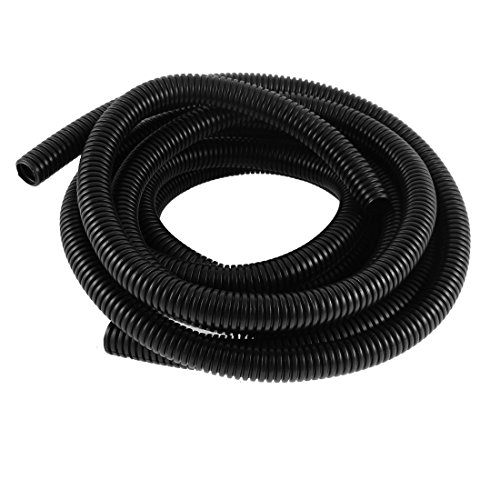 Aexit 2pcs 21.5mm Electrical Boxes, Conduit & Fittings 20mm OD PVC Flexible Corrugated Tubing Cable Electrical Boxes Conduit 2.2M