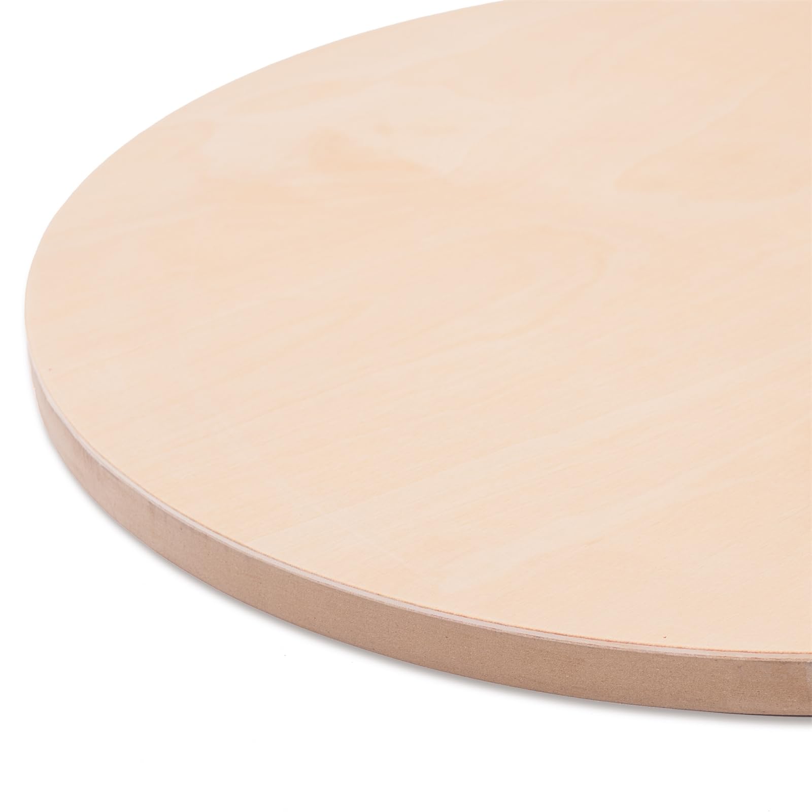 4 x superfici rotonde in legno | Diametro 60 cm | Profondità 2 cm | Legno di betulla non trattato | Tavola di legno, tela in legno, per pittura e bricolage fai da te