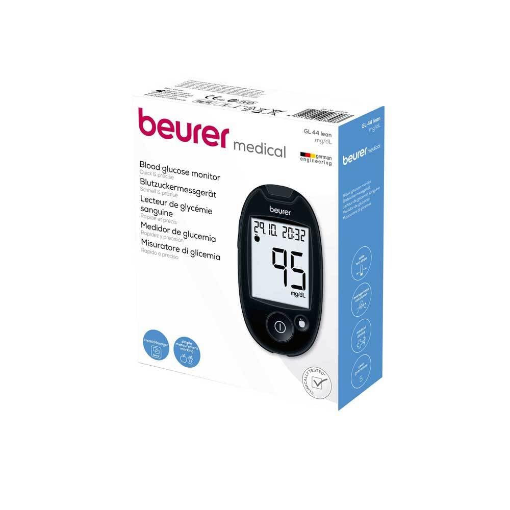 Beurer GL 44 Blutzuckermessgerät, Schwarz