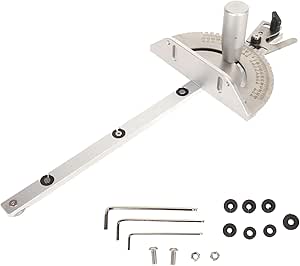 Universal Table Saw Miter Gauge and Aluminum Miter Bar, 27 Angle Stops ...