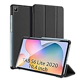 Hülle für Samsung Galaxy Tab S6 Lite 10.4inch, DUX DUCIS Ultra Lightweight Flip mit Ständer und Eingebautem Magnet Schutzhülle für Tab S6 Lite 2020 P610/P615, Auto Schlaf/Wach Funktion