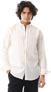 TIGHT STITCH Men Striped linen shirt