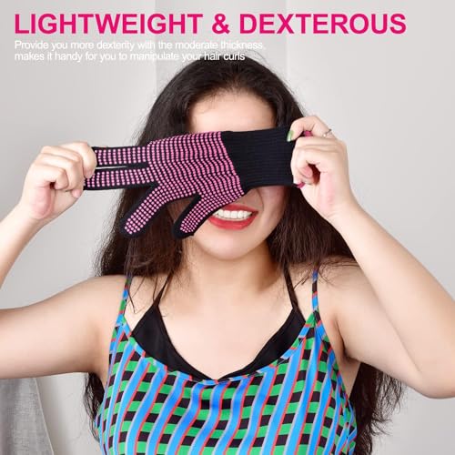 heatresistant glovessiliconegrip protection for hair styling curling amp flat iron heat press sublimationuniversal fit