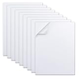 MEARCOOH Self Adhesive Foam Sheets, White 9x12 Inch 2mm Sticky Eva Foam Paper for Crafts Cardmaking Photo Frames Classroom Scrapbooking Christmas Crafts (White 10 Sheets)