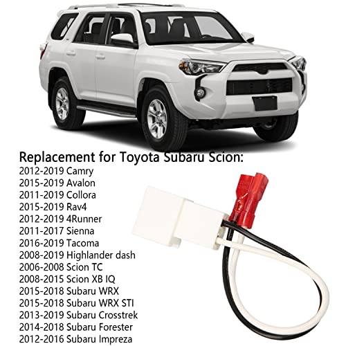 72-8104 Speaker Adapter Wire Harness Replacement For Toyota Camry Corolla Tacoma Tundra Scion Pontiac Car Front And Rear Door Speaker Wire Harness Adapter Plug (4Pcs） #TOP1