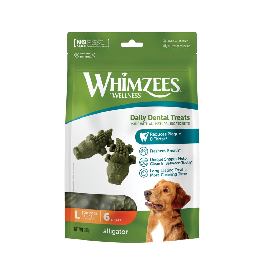 KENNELPAK Pet Things Whimzees Alligator Large 6pk (Pack of 6)