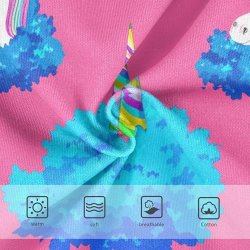 Toddler Underwear Floral 2t Cotton Panties for Girl Colorful Briefs Kids Undies Unicorn Blue Pink3