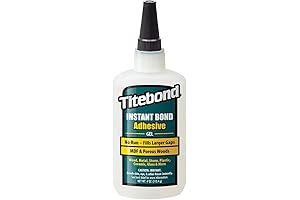 Titebond Instant Bond Gel Adhesive: 20-Second Super-Fast Bonding for Repairs and Joining