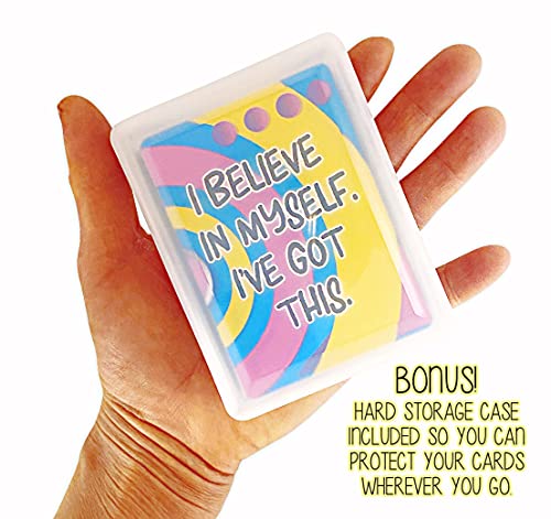 Because I'm Happy Growth Mindset Positive Affirmation Cards, 150+ Inspiring Questions, Glossy Coated Cards With Storage Box, Mindfulness Gift, Loved By Teachers, Therapists And Parents #TOP4