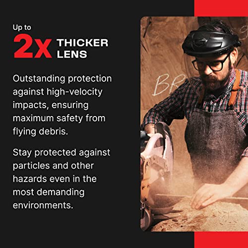 Nocry 2-Pack Of Replacement Visors For Heavy Duty Clear Face Shield; Anti-Fog Protective Full Face Shield Mask; Full Face Shield For Grinding; With Glasses; Face Shield For Woodworking #TOP4