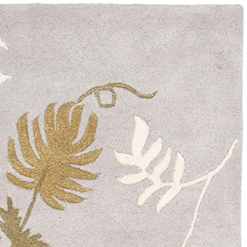 Safavieh Soho Collection 2'6" X 8' Light Grey Soh313B Handmade Premium Wool & Viscose Runner Rug #TOP4
